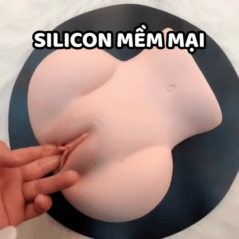 Mông giả silicon Jiuai 3kg nằm ngửa rung rên cảm biến âm đạo giả nguyên khối hồng hào chân thật — ảnh 2