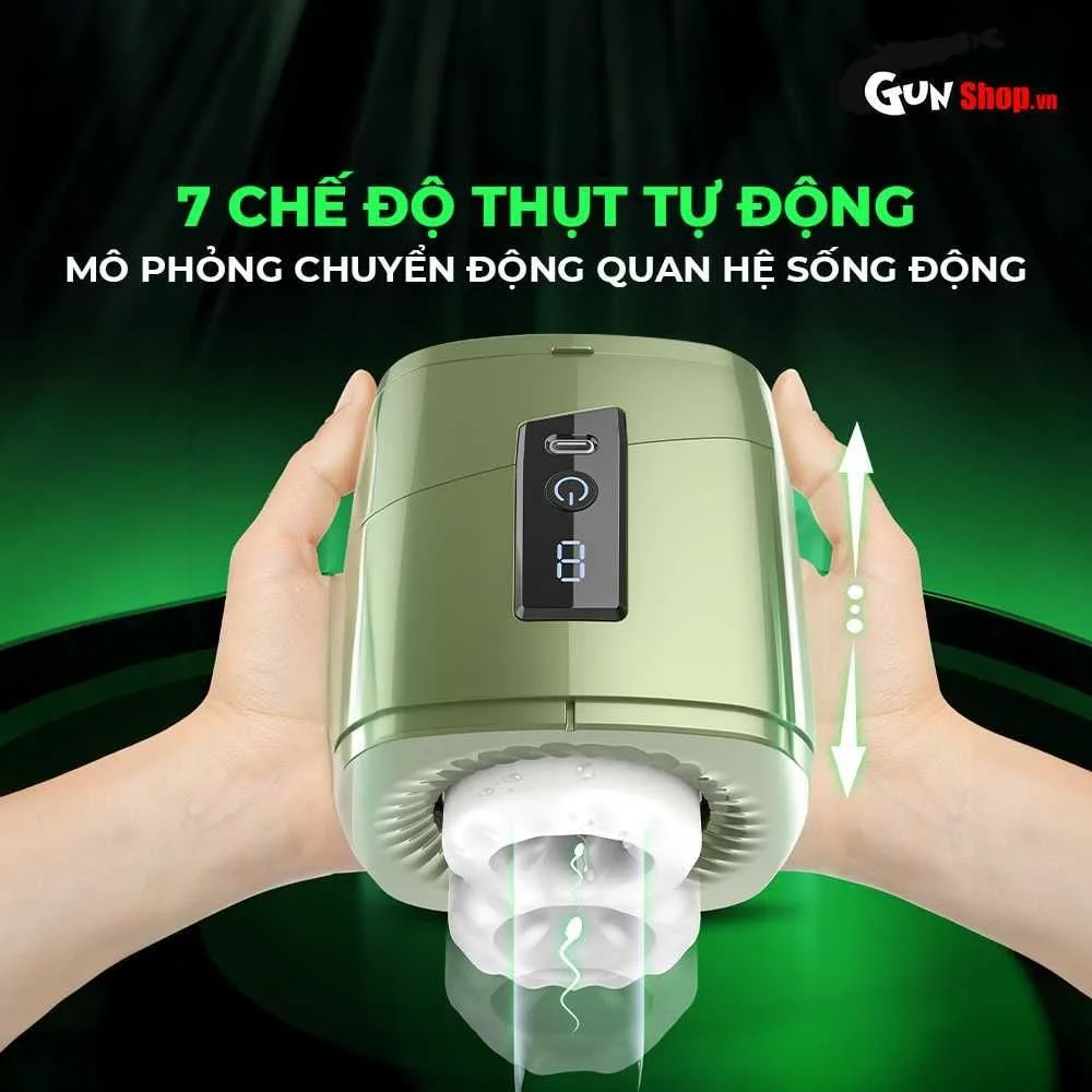 Cốc thủ dâm Ailebo tự động nhỏ gọn rung xoay thụt cực đã — ảnh 5