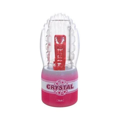 Âm đạo giả trong suốt Crystal Bolt cao cấp cảm giác thật kích thích