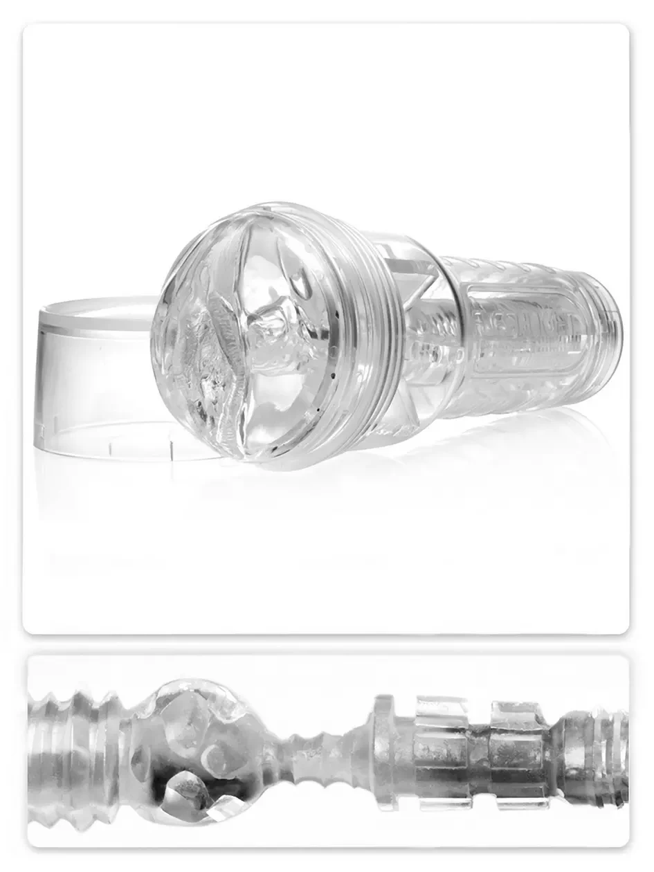 Âm đạo giả Fleshlight Ice Lady Crystal trong suốt chính — Cấu trúc lõi âm đạo tinh tế với cảm giác sống động