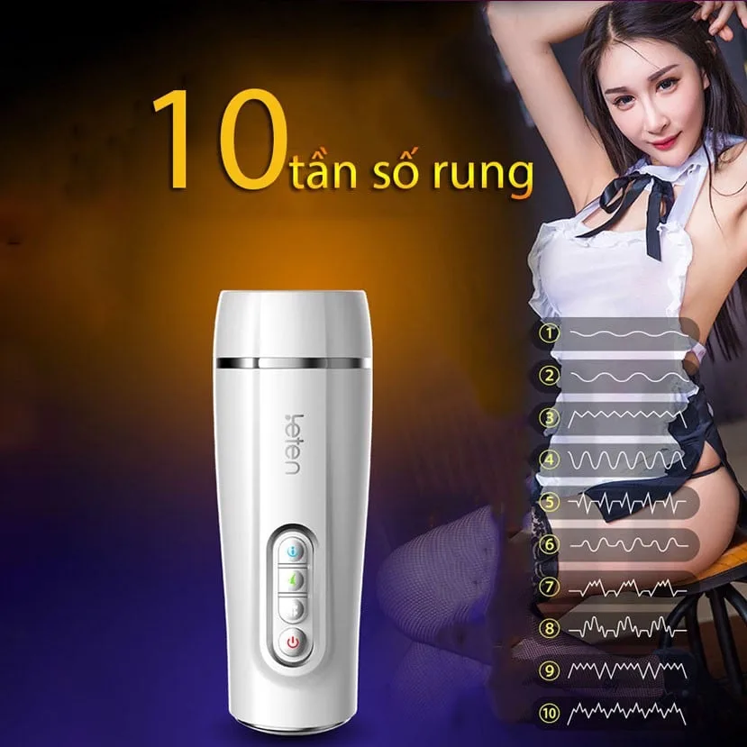 Âm đạo giả tự động Leten cao cấp sạc điện chất liệu mềm mại tăng khoái cảm — ảnh 5