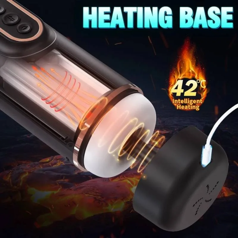 Âm Đạo Giả Tự Động Sục Mút Rung Co Bóp Sưởi Ấm Doris - Siêu — hình 7
