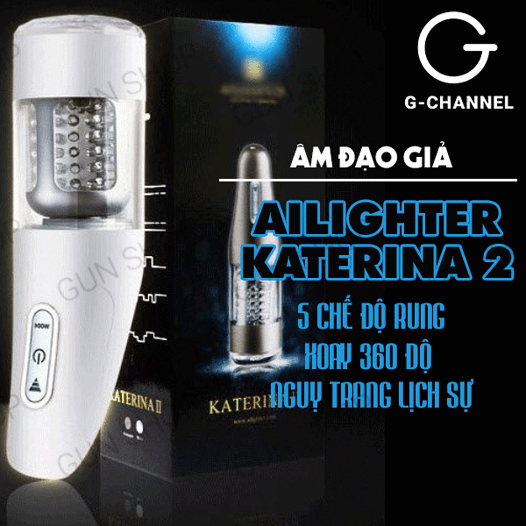 Âm đạo giả tự động thụt xoáy đa chế độ sạc pin - Ailighter Katerina 2 chất lượng cao — ảnh 4