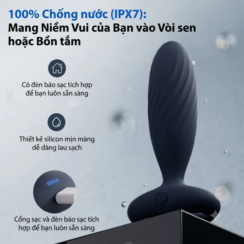Anal Plug Svakom Jordan Máy Rung Thụt Hậu Môn Điều Khiển Qua App — ảnh 5