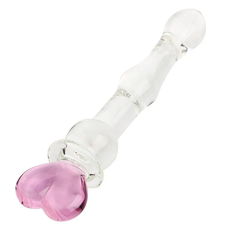 Anal Plug Thuỷ Tinh Hai Đầu Hình Trái Tim Ikoky Nút Kích Thích Hậu Môn — ảnh 3