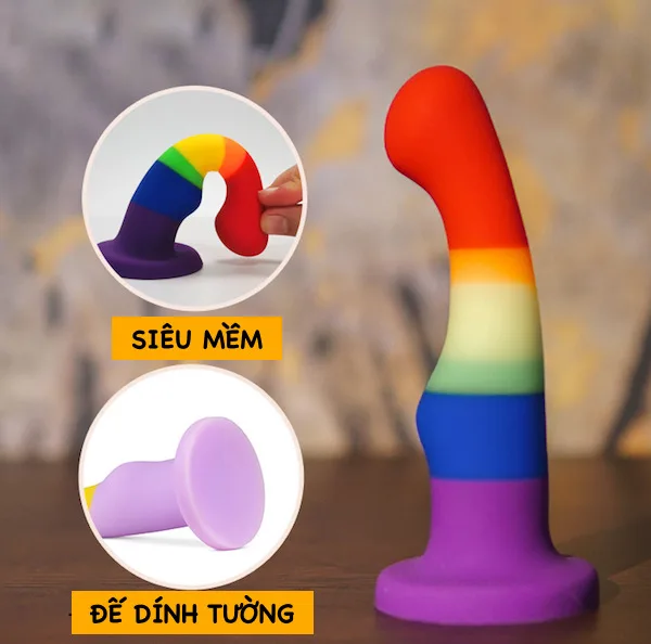 Dương Vật Giả Silicone Avant Pride P1 Siêu Mềm Dính Tường — Màu sắc rực rỡ, ý nghĩa đặc biệt