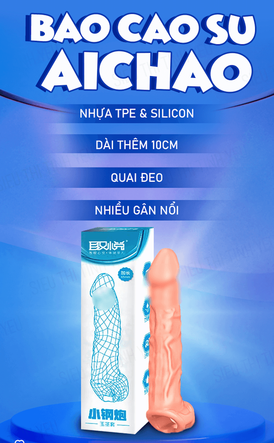 Bao cao su đôn dên có quai đeo tròng bìu da người giống thật — Thông số kỹ thuật chi tiết