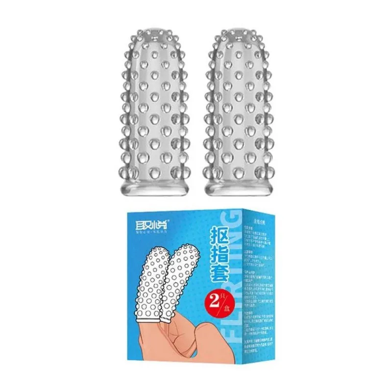 Bao cao su 2 ngón tay Aichao gai nổi lớn kích thích vượt trội hộp 2 cái — ảnh 3