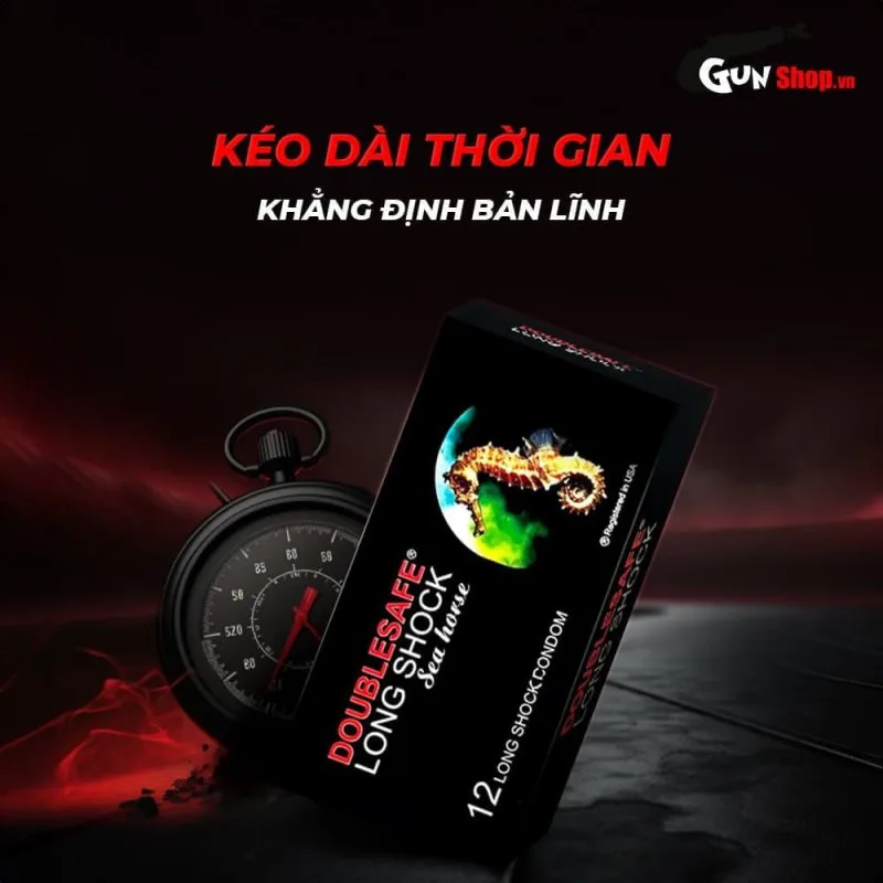 Bao cao su Cá Ngựa hộp 12 cái - Kéo dài thời gian, siêu mỏng — ảnh 5