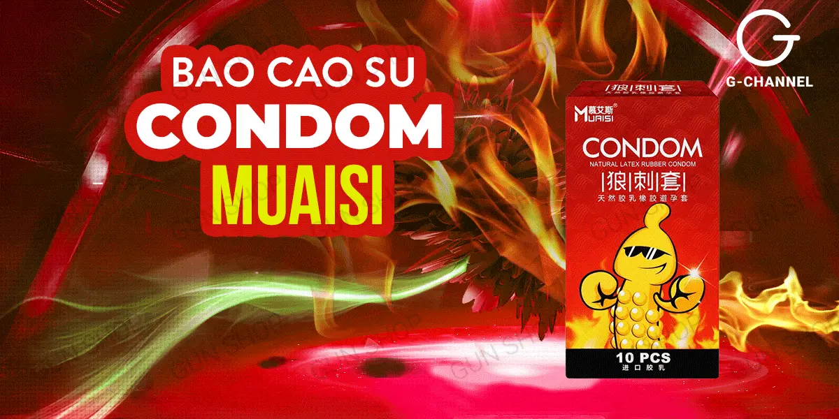 Bao cao su Muaisi Hot ấm nóng siêu sâu - Hộp 10 cái chất lượng — ảnh 2