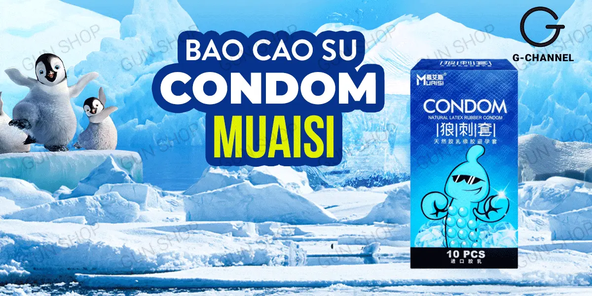 Bao cao su Muaisi Cool mát lạnh siêu mỏng - Hộp 10 cái giá tốt — ảnh 2