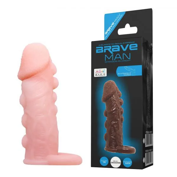 Bao cao su đôn dên Brave Man gân gai bi nổi siêu kích thích