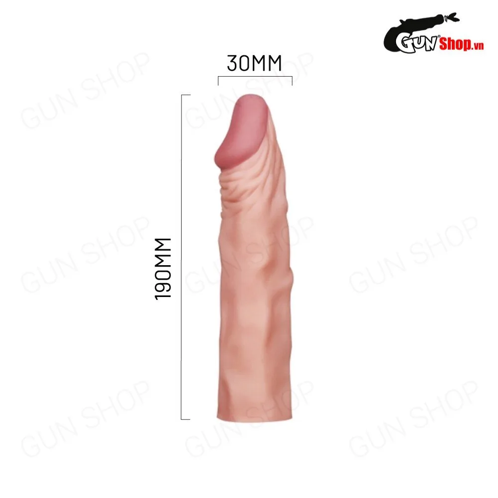 Bao cao su đôn dên tăng kích thước Lovetoy kéo dài thêm 5cm an toàn — ảnh 3