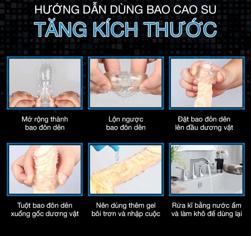 Bao cao su đôn dên tăng kích thước Lovetoy kéo dài thêm 5cm an toàn — ảnh 6
