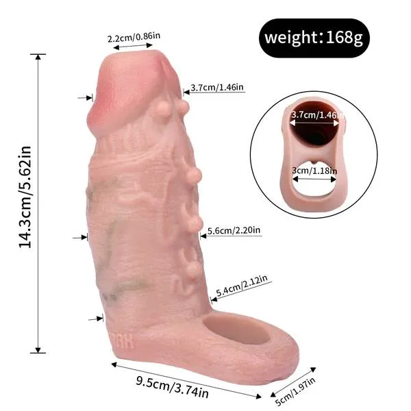 Bao Cao Su Đôn Dên Hở Đầu FAAK Spartan Có Quai Đeo Tròng Bìu Tăng Kích Thước Dương Vật — ảnh 4