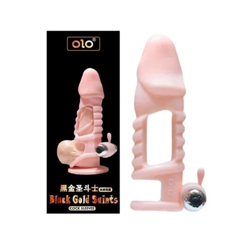 Bao cao su OLO Black Gold Saints đôn dên rung cảm giác thật