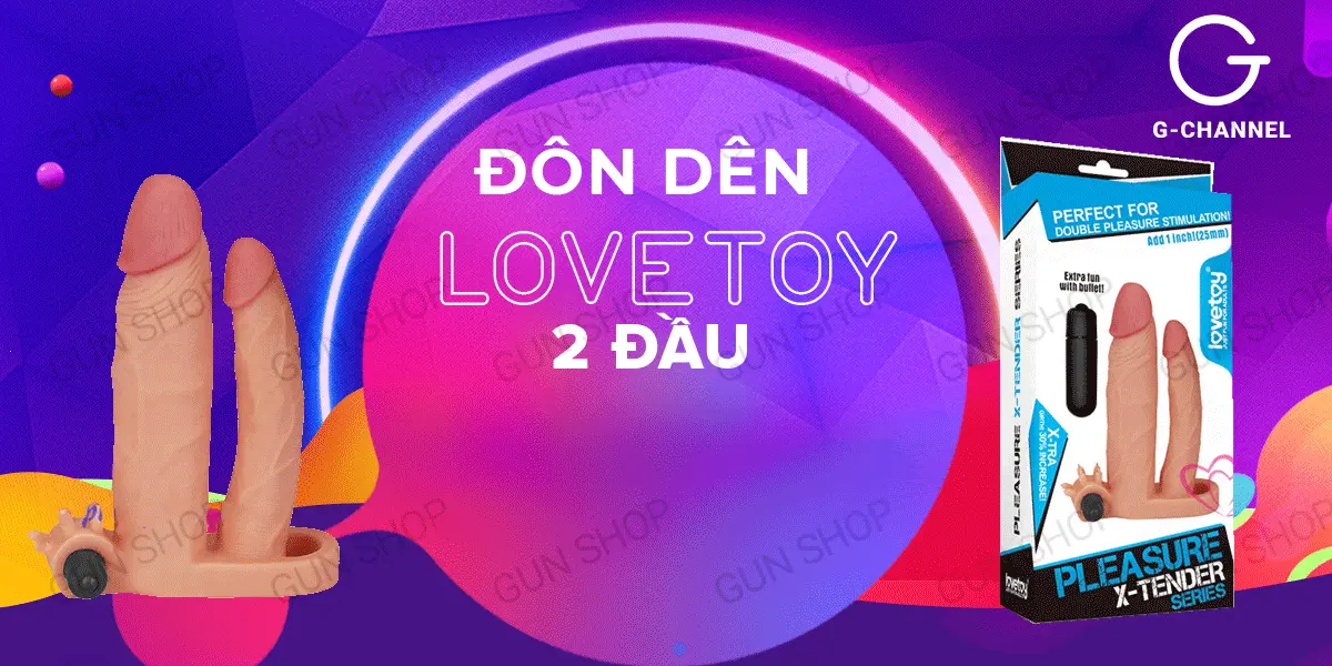 Bao cao su đôn dên Lovetoy 2 đầu tăng kích thước hấp dẫn — ảnh 2