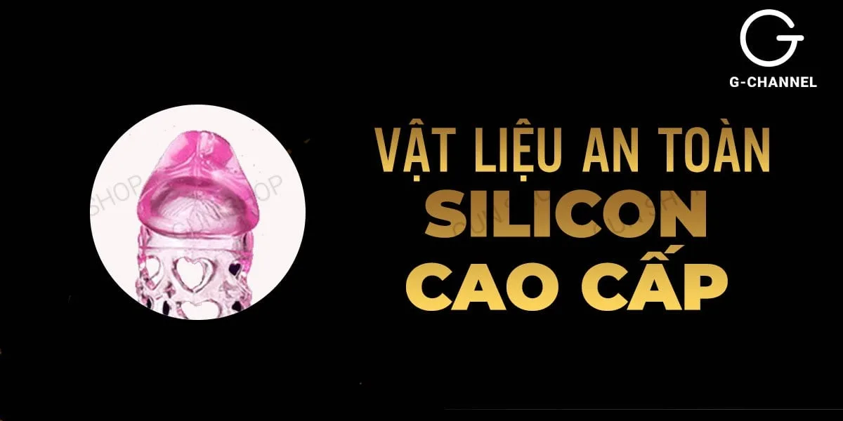 Bao cao su đôn dên Baile lưới hoa hồng tăng khoái cảm tối đa — Chất liệu silicon cao cấp – An toàn và bền bỉ