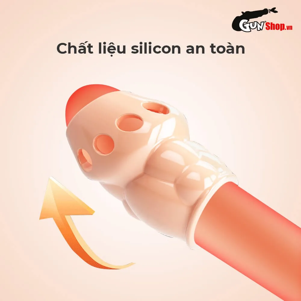 Bao cao su đôn dên Pretty Love Oscar hở đầu kích thích cực đỉnh — ảnh 4