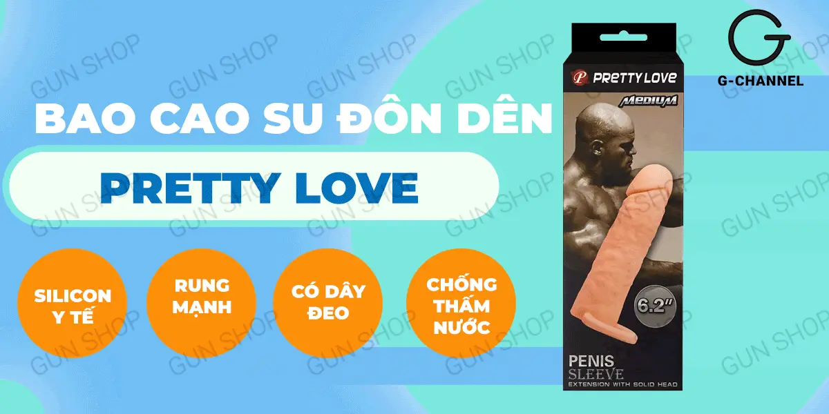 Bao cao su đôn dên Pretty Love Medium 6.2 siêu mềm mại kích thích mạnh — ảnh 2