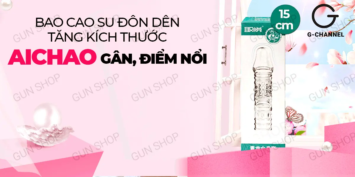 Bao cao su dán dên Aichao gân nổi tăng kích thước siêu bạo — ảnh 2