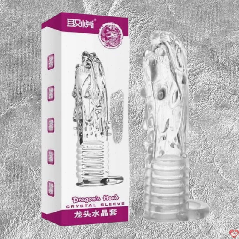 Bao cao su đôn dên Aichao Dragon Head Hình Đầu Rồng có quai đeo bìu tăng kích thước