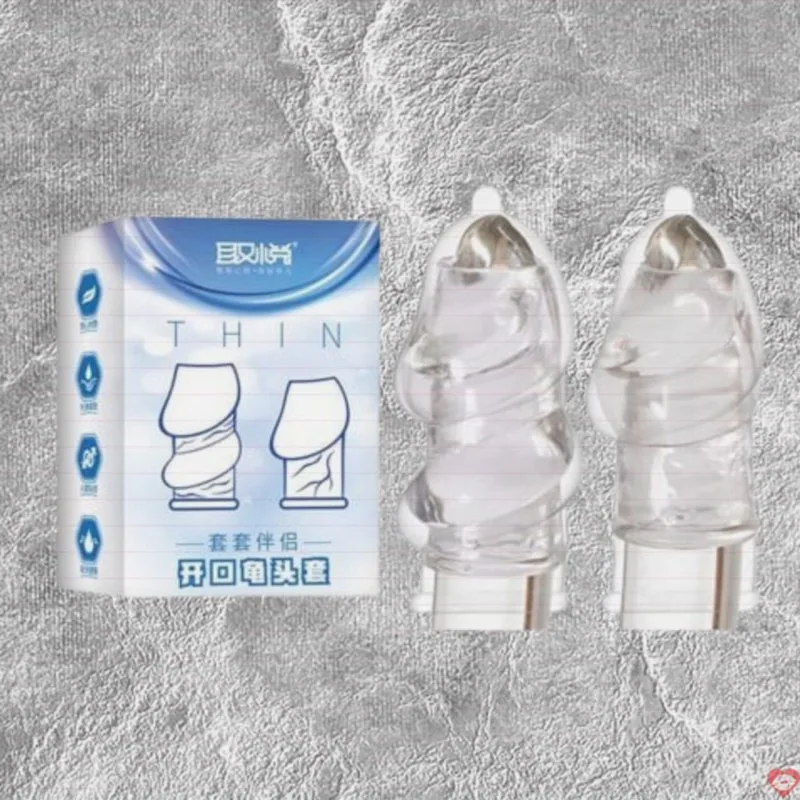 Bao cao su đôn dên tăng kích thước Aichao Thin Xanh - Hở quy đầu