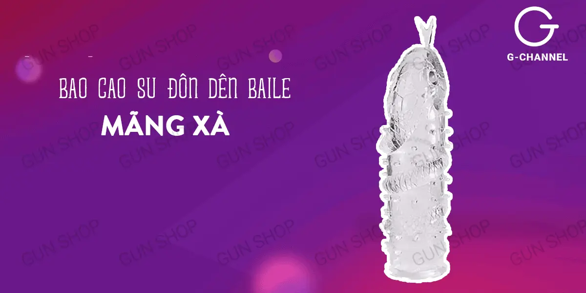 Bao cao su đôn dên Baile Mãng Xà tăng kích cỡ cực đỉnh — ảnh 2