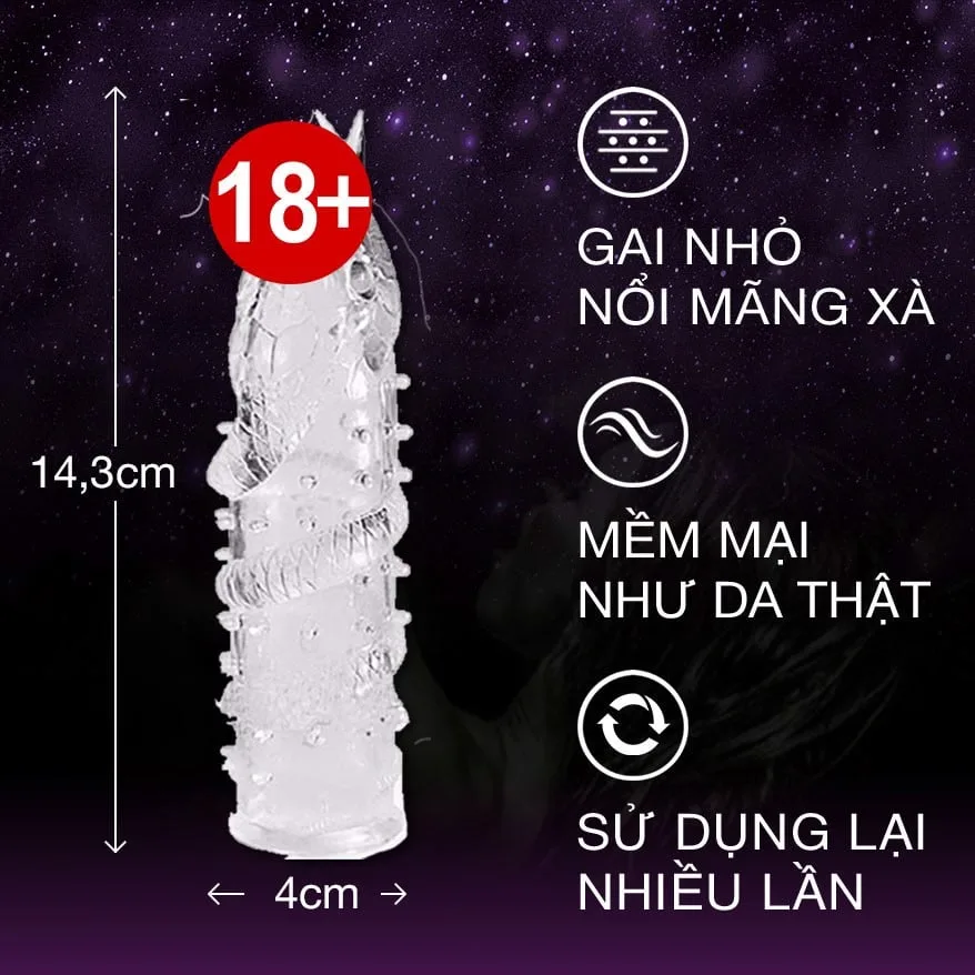 Bao cao su đôn dên Baile Mãng Xà tăng kích cỡ cực đỉnh — ảnh 4