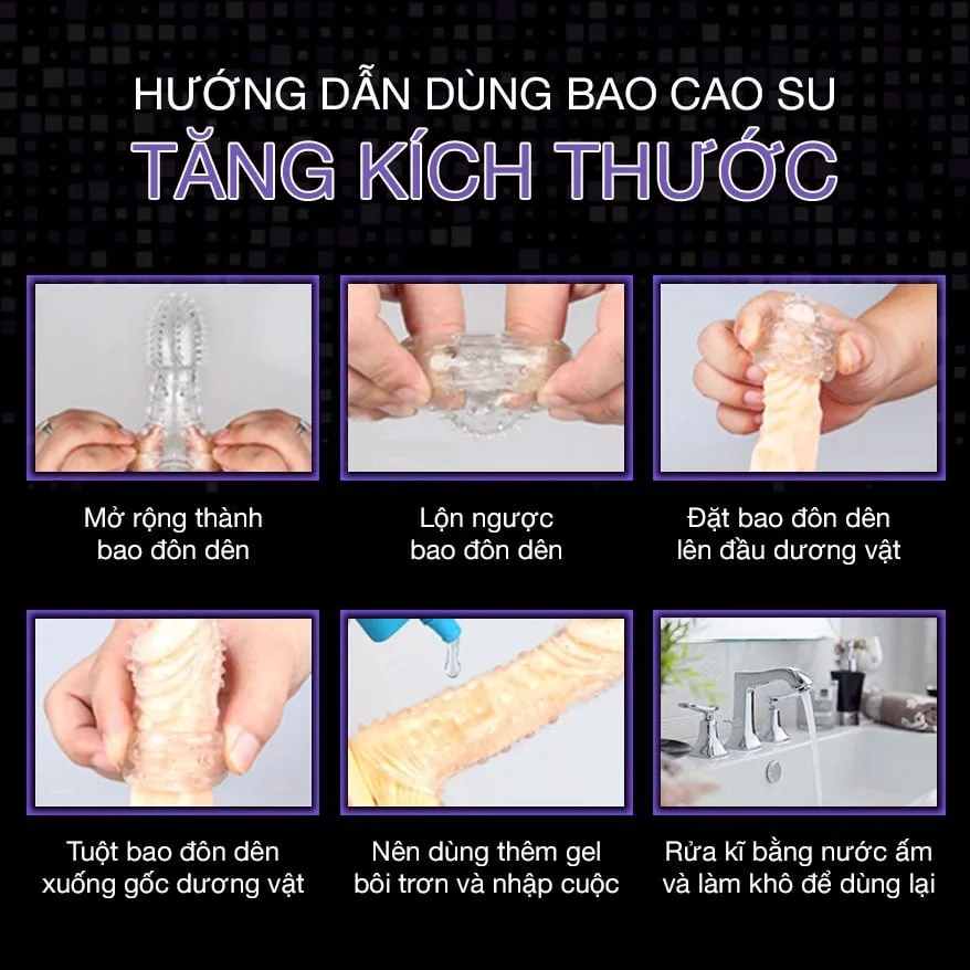 Bao cao su đôn dên Baile Mãng Xà tăng kích cỡ cực đỉnh — ảnh 6