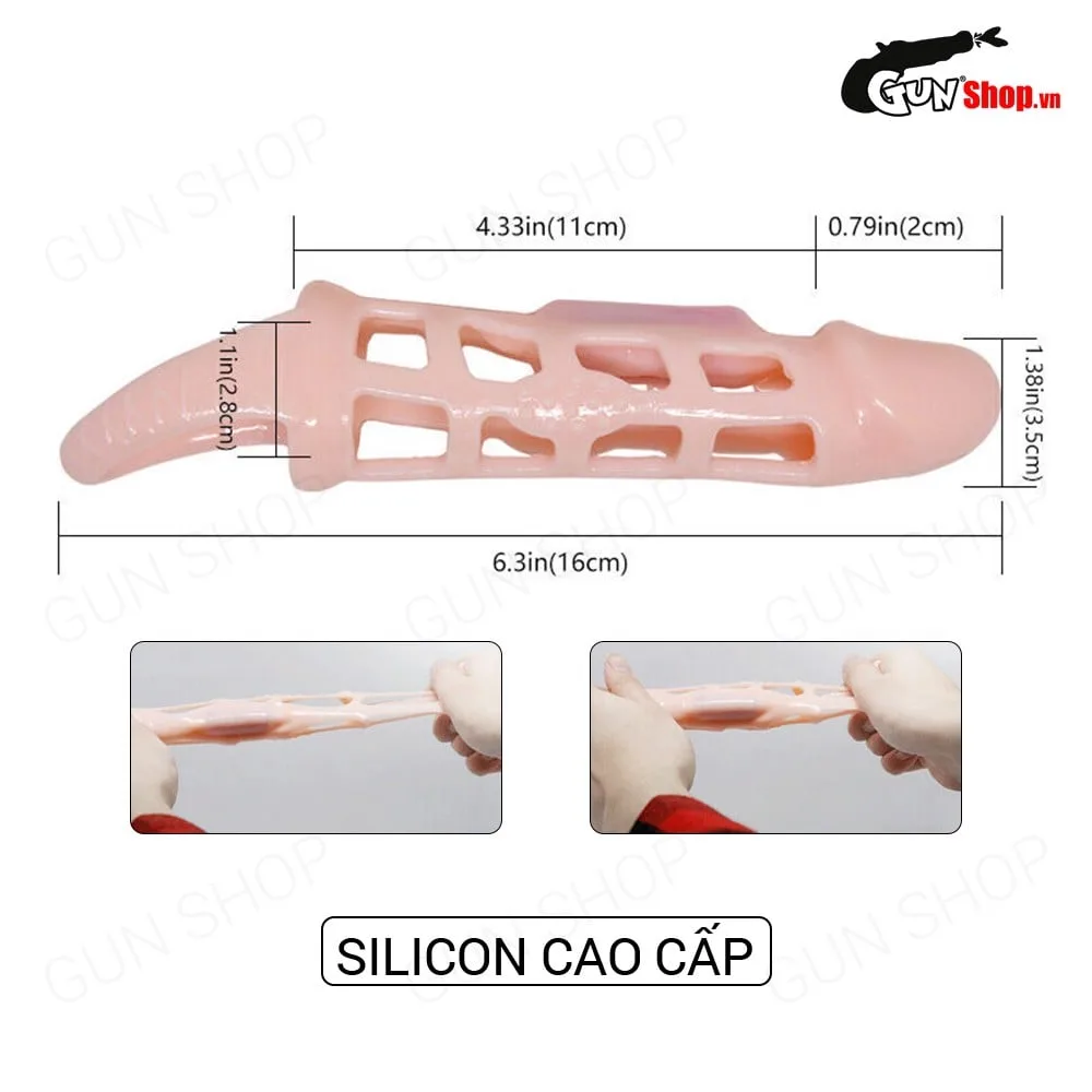 Bao cao su đôn dên Baile Màu da, rung mạnh, dây đeo tiện lợi — ảnh 3