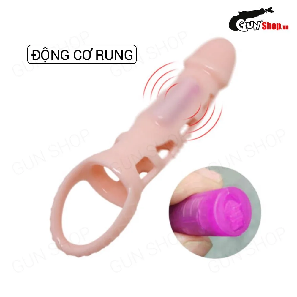 Bao cao su đôn dên Baile Màu da, rung mạnh, dây đeo tiện lợi — ảnh 4