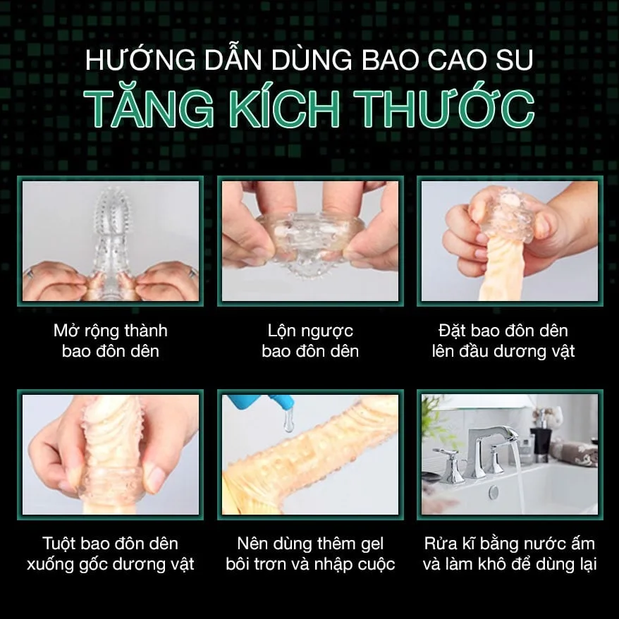 Bao cao su Baile tăng size đôn dên Sâu róm siêu kích thích — ảnh 6