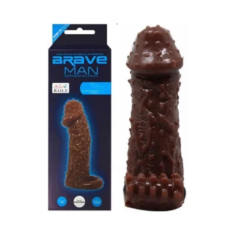 Bao cao su dên tăng kích thước có dây đeo Baile Braveman 14x4cm phát triển kích thích chọn ngay