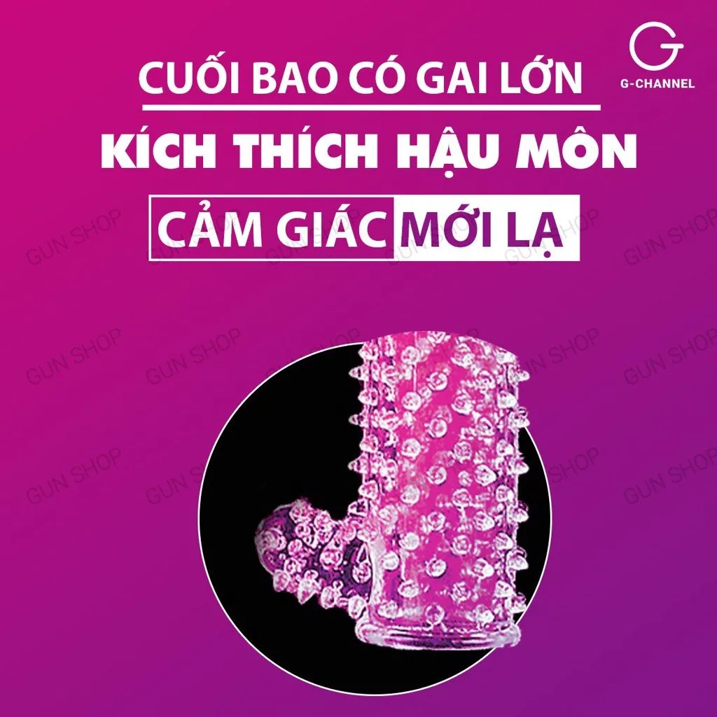 Bao cao su đôn dên Crystal Sleeve tăng kích thước Gai mềm cao cấp — ảnh 5