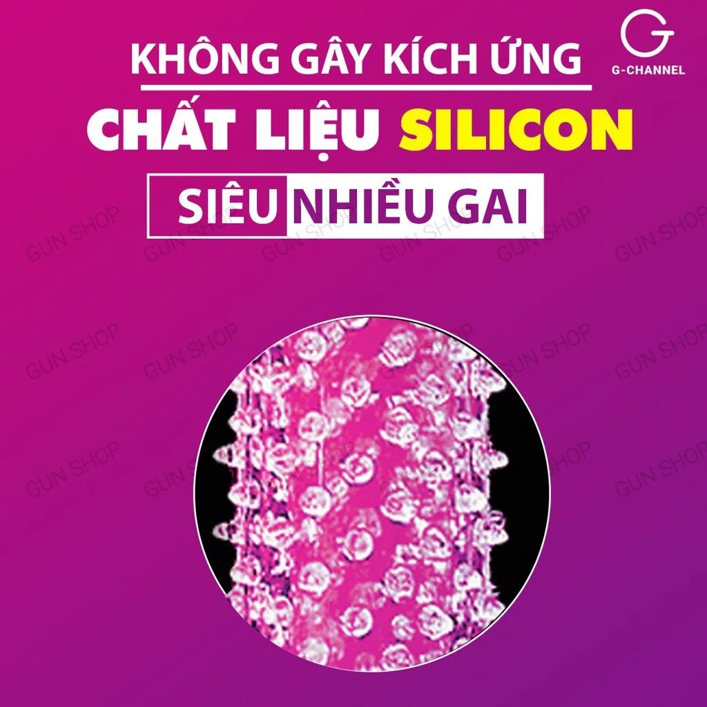 Bao cao su đôn dên Crystal Sleeve tăng kích thước Gai mềm cao cấp — ảnh 6