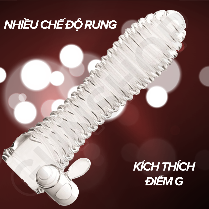 Bao cao su đôn dên tăng kích thước rung - Aichao Xanh — ảnh 5