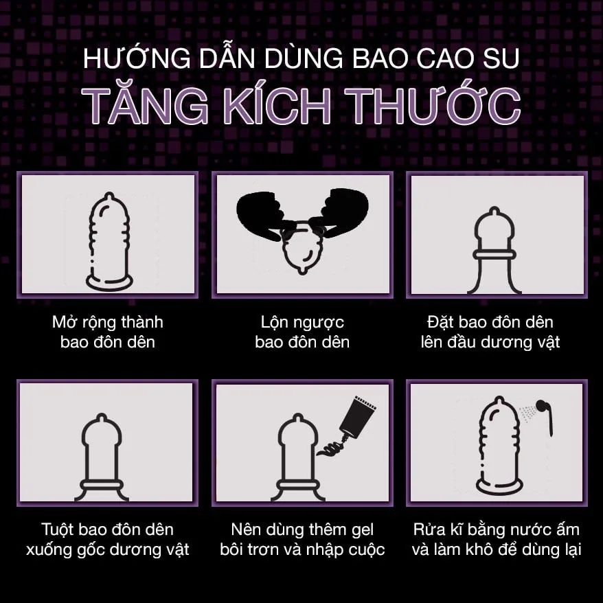 Bao cao su đôn dên Baile Braveman | Tăng kích thước, rung cực đã — ảnh 6