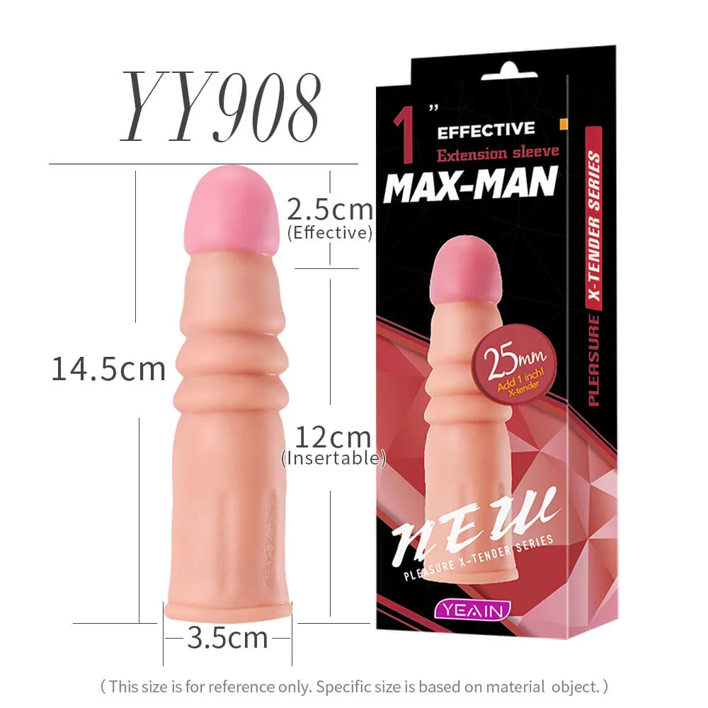 Bao Cao Su Đôn Dên Yeain Max Man 30mm Tăng 3cm Gân Nổi Siêu Kích Thích Tăng Khoái Cảm — ảnh 2