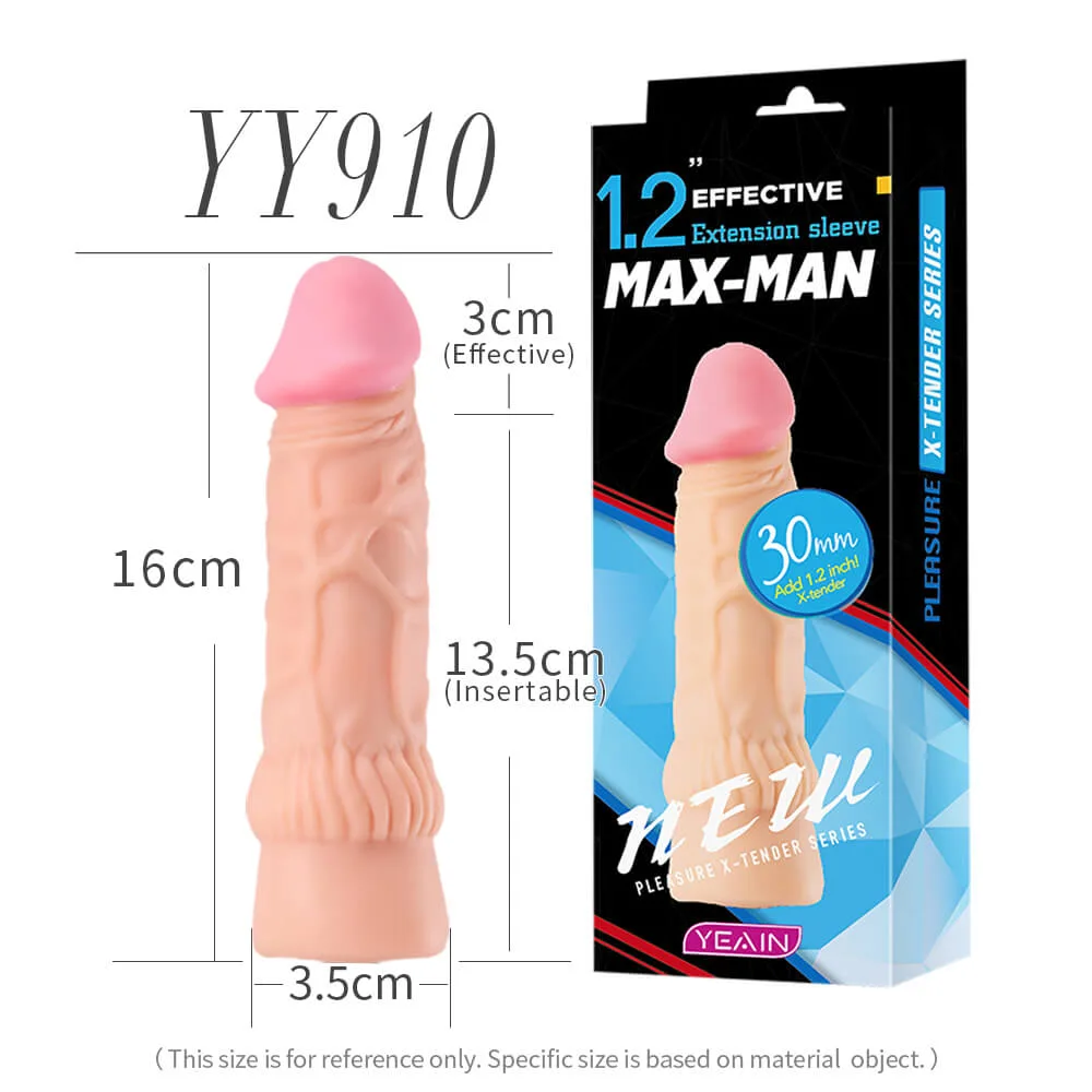 Bao Cao Su Đôn Dên Yeain Max Man 30mm Tăng 3cm Gân Nổi Siêu Kích Thích Tăng Khoái Cảm — ảnh 4