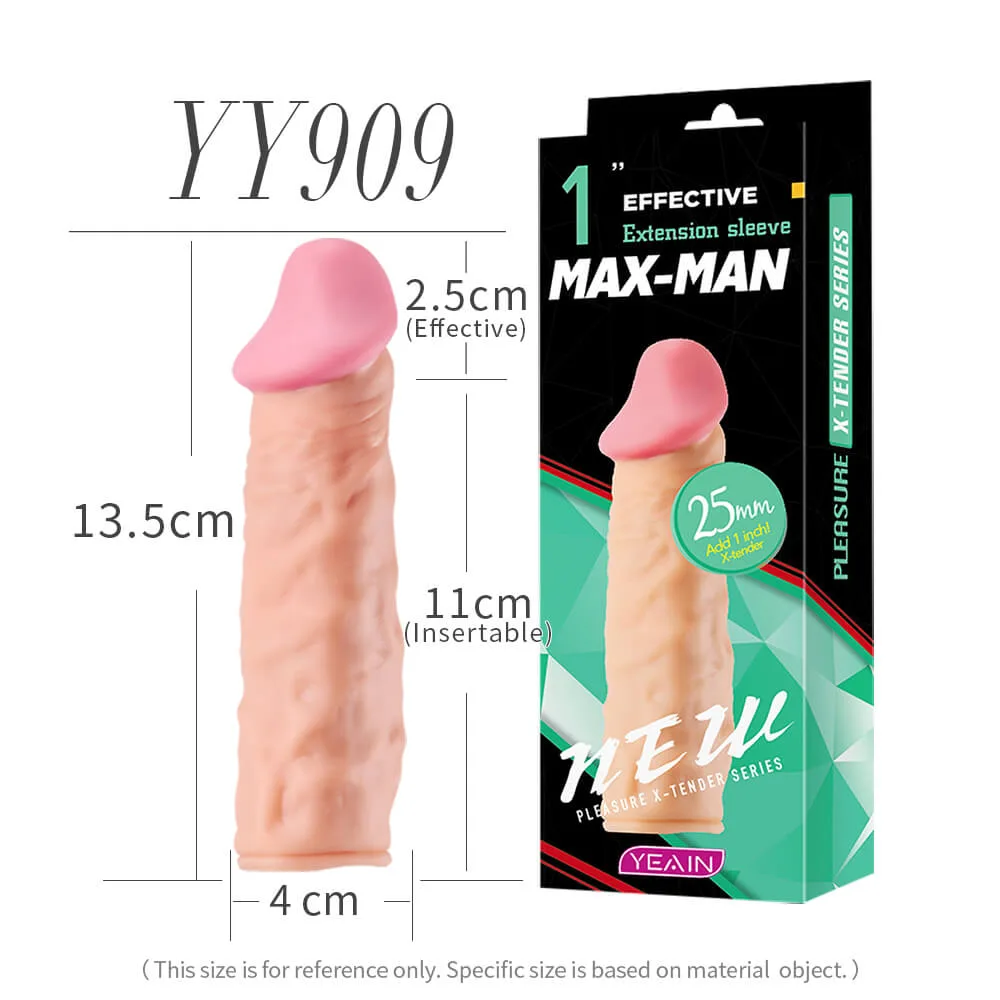 Bao Cao Su Đôn Dên Yeain Max Man 30mm Tăng 3cm Gân Nổi Siêu Kích Thích Tăng Khoái Cảm — ảnh 3
