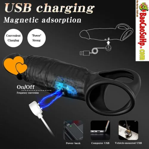 Bao cao su donden điều khiển APP Jettison kín đầu và hở đầu nhiều chế độ rung — ảnh 2