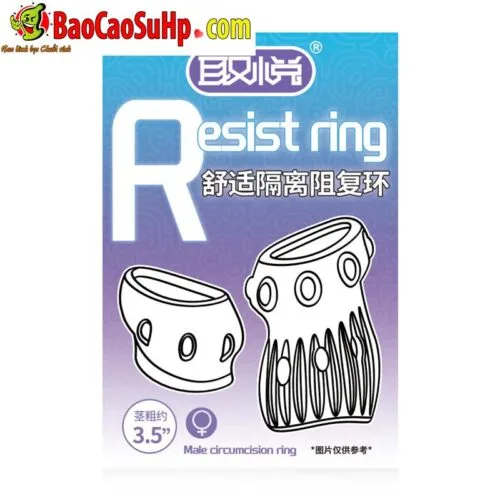 Bao cao su donden hở đầu bi sần Resist Ring tăng kính thước giữ nguyên khoái cảm — ảnh 2
