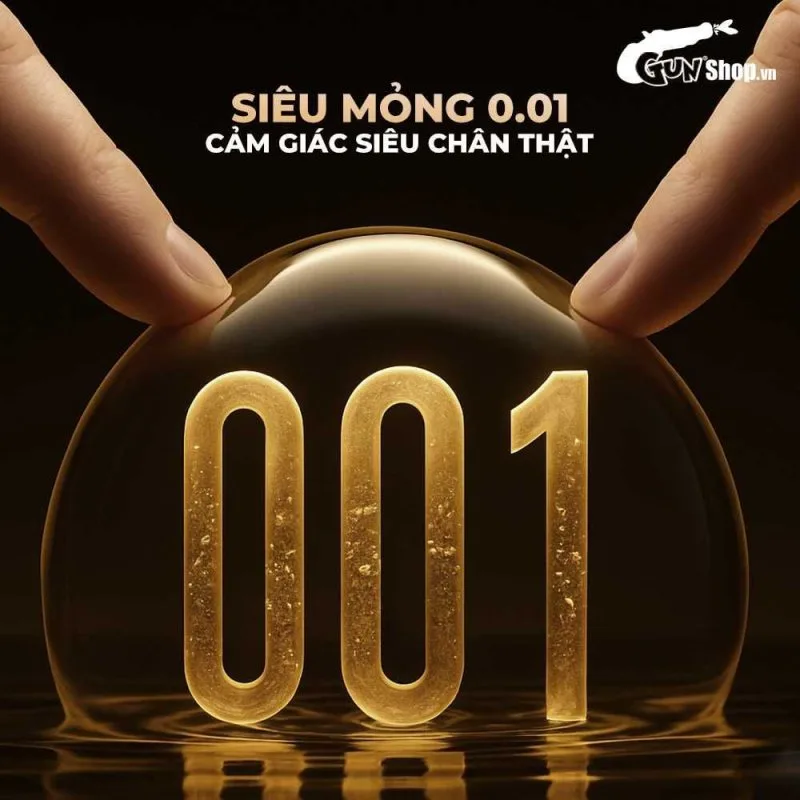 Bao cao su Durex 001 siêu mỏng 54mm an toàn thăng hoa hộp 6 — ảnh 4