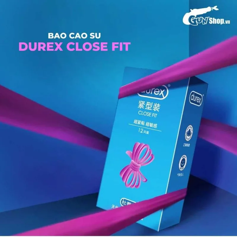 Bao cao su Durex Close Fit 49mm ôm vừa hộp 12 chiếc siêu mỏng — ảnh 4