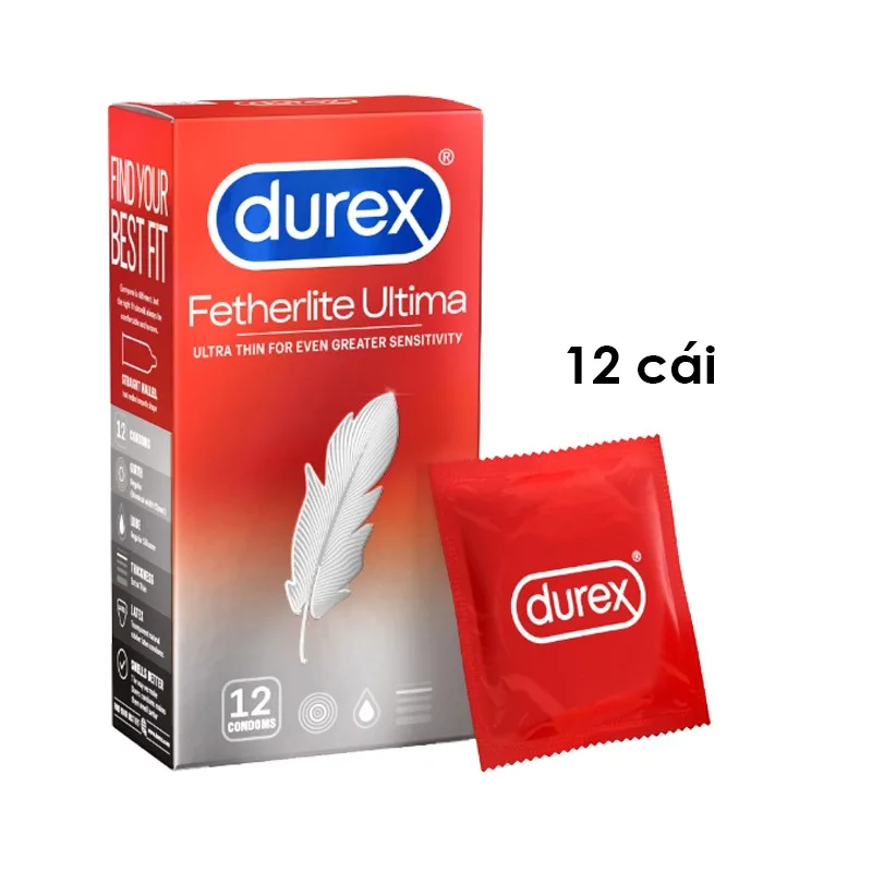 Bao Cao Su Durex Featherlite Mỏng Nhẹ Hộp 12 Chiếc Giá Tốt