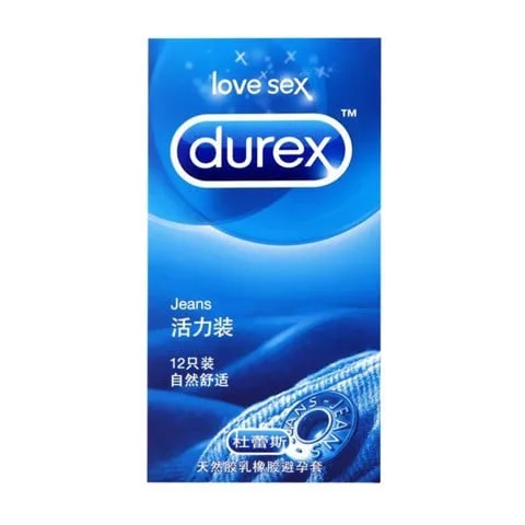 Bao cao su Durex Jeans mỏng siêu gel bôi trơn - Hộp 12 cái tiện lợi