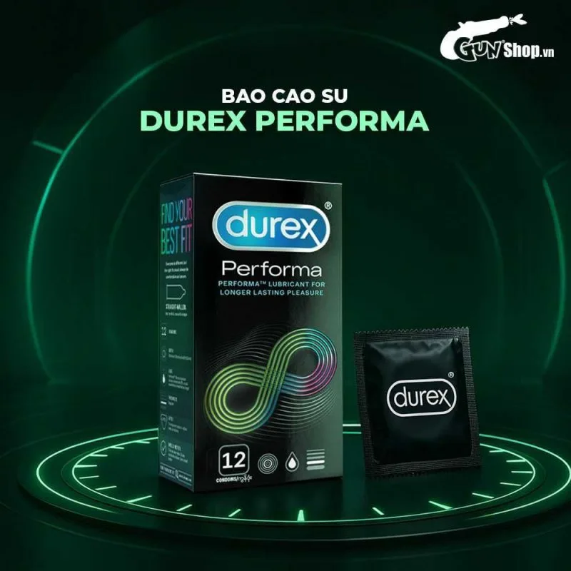 Bao cao su Durex Performa kéo dài thời gian an toàn hộp 12 cái — ảnh 4