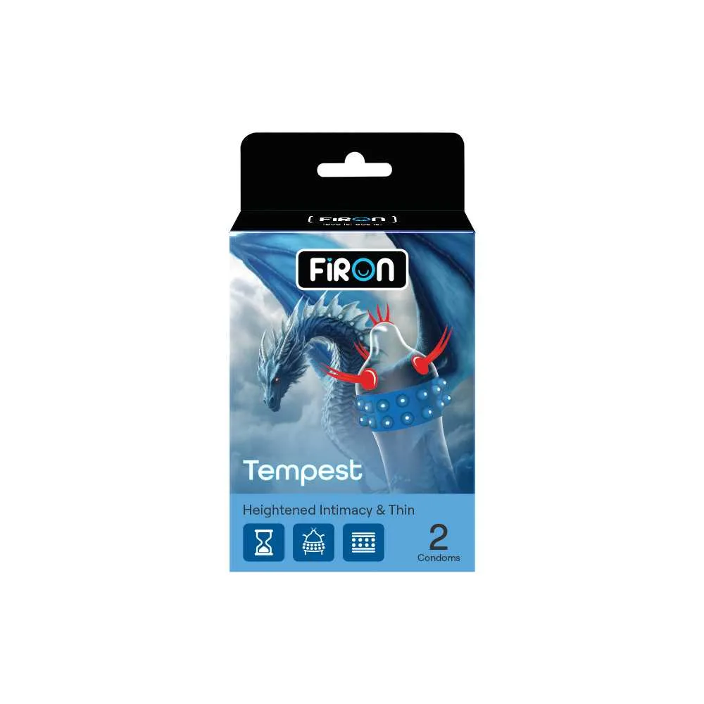 Bao cao su Firon Tempest - Hộp 1 bao gai, 2 vòng bi siêu lớn + 1 bao Firon Rush (Hộp 2 cái) — ảnh 2