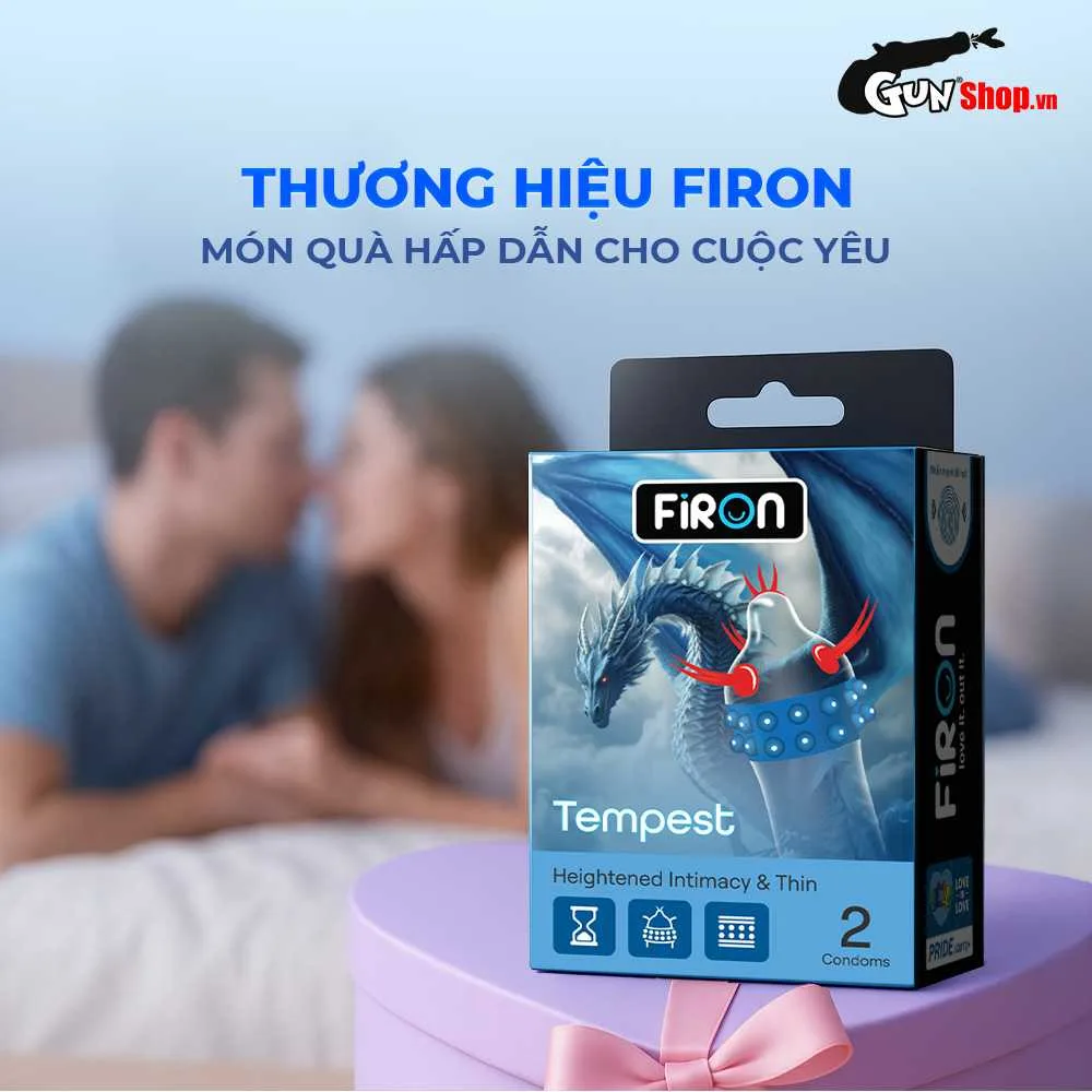Bao cao su Firon Tempest - Hộp 1 bao gai, 2 vòng bi siêu lớn + 1 bao Firon Rush (Hộp 2 cái) — ảnh 5